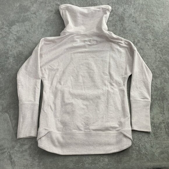 Lululemon Sweatshirt Womens 6 Gray Rest Day Pullover Gym Sweater Athleisure - Picture 7 of 8